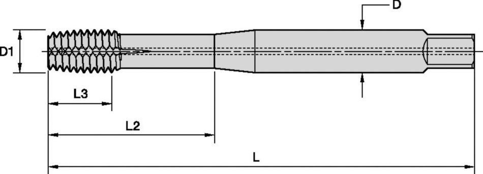 Beyond™ Vollhartmetall Gewindeformer • Sacklochbohrungen