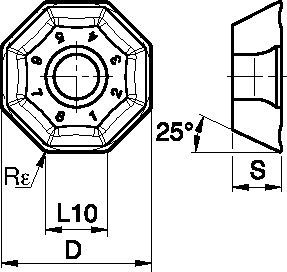 Inserts for KSOM - OFPT-GB 2047701 - Kennametal