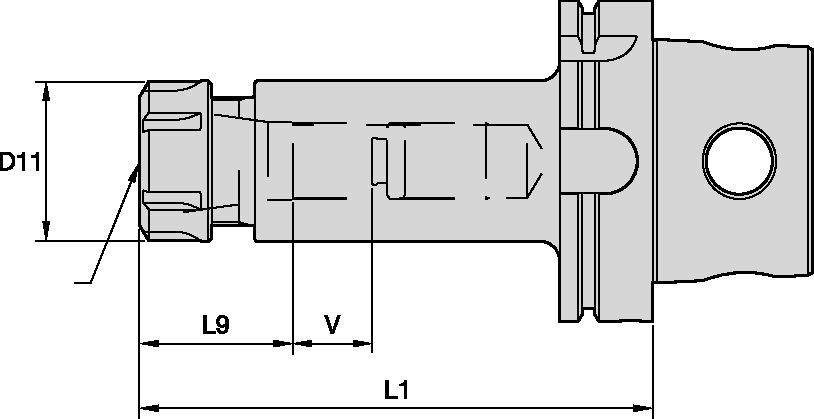 ER Collet Adapter KM4X63 Tooling Systems - 5472275 - WIDIA