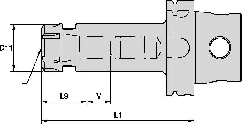 ER Collet Adapter KM4X63 Tooling Systems - 5472274 - WIDIA