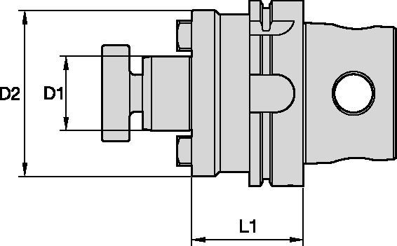 Shell Mill Adapters with Through Coolant