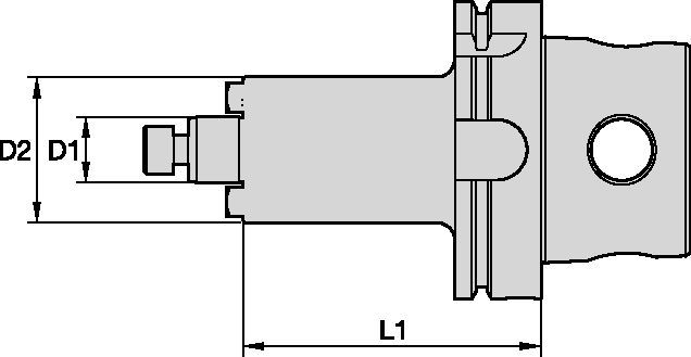 Adattatori per frese a manicotto refrigerante interno