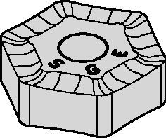 Inserts for HexaCut™ 45° • HNHX-S.GE