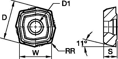 TC4 • Außen Wendeschneidplatten • V34