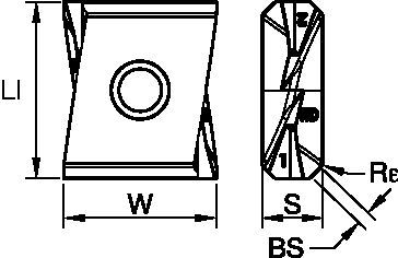 Inserts for MEGA 45° • Heavy Duty • LNPU-HD