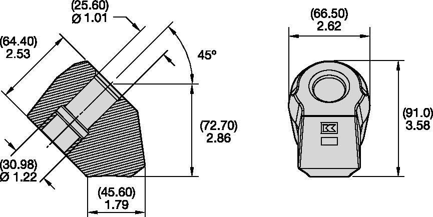 Systèmes de bloc pour queue 25mm