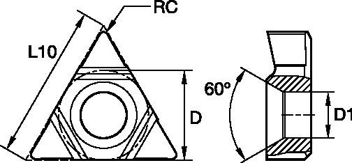 KTMDU16 IN 60° Threading - 5593695 - Kennametal