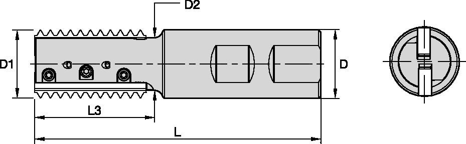 TM41 • Queue Weldon® • Filets cylindriques