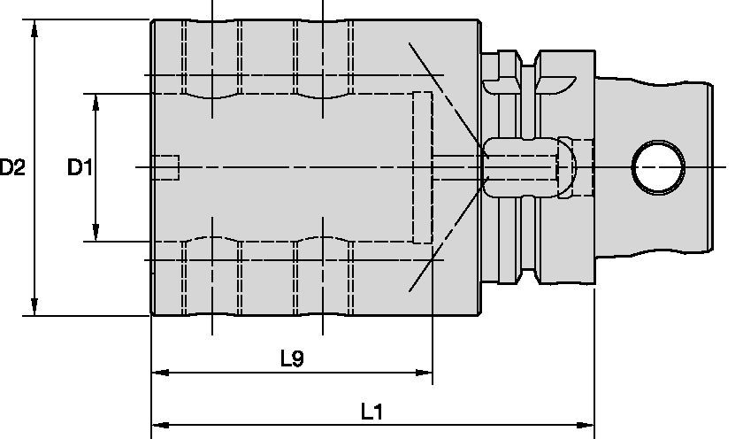 Adaptador para barra de mandrinar