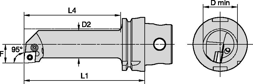 KM40TS™ Internal Cutting Units P-Clamping