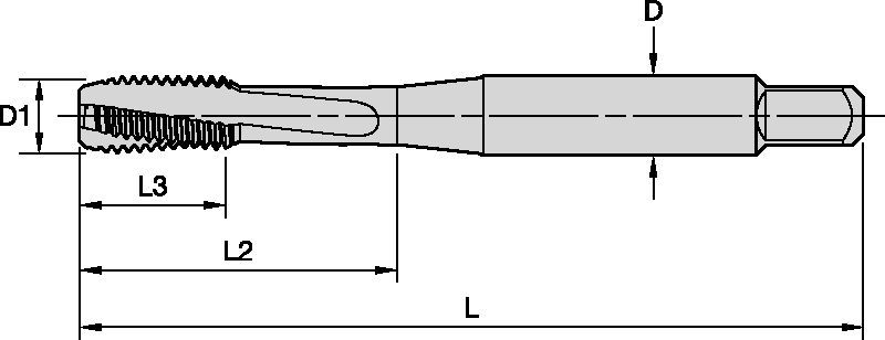 Beyond™ Spiral-Flute HSS-E-PM Taps • Blind Holes