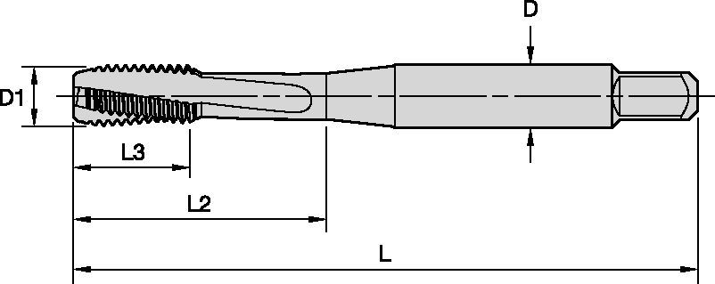 Beyond™ Spiral-Flute HSS-E-PM Taps • Blind Holes