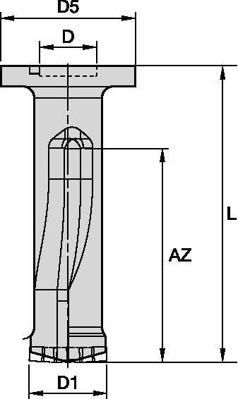 Indexierbare Flachbohrer zum Schruppen