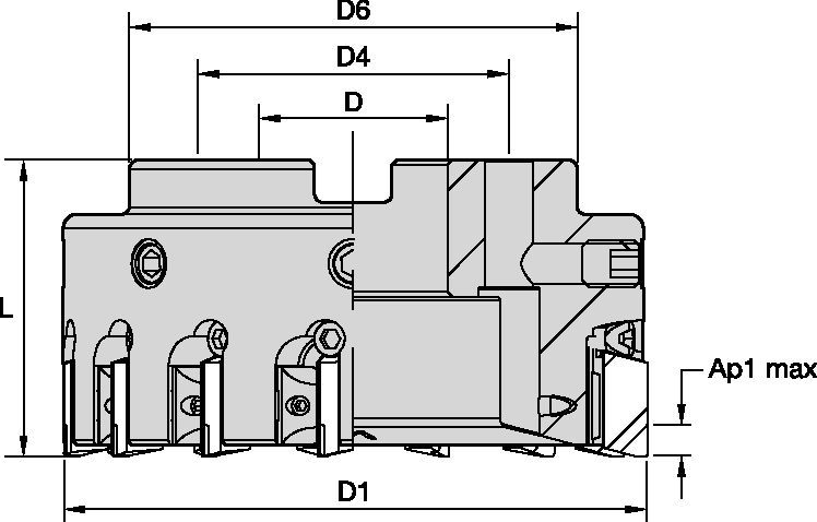 SuperFeed - Face Mills - Metric 5363223 - WIDIA