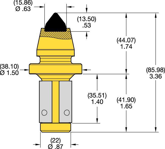 22mm Shank Conicals • SD Series