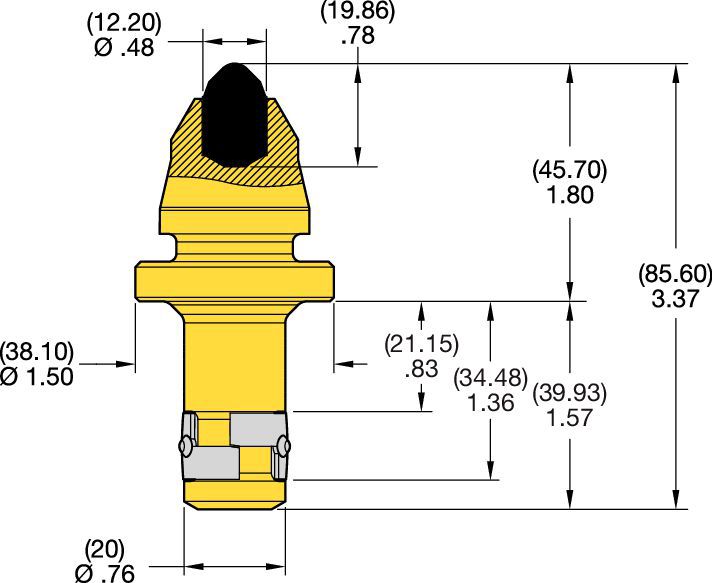 20mm Shank Conicals • RS and C Series