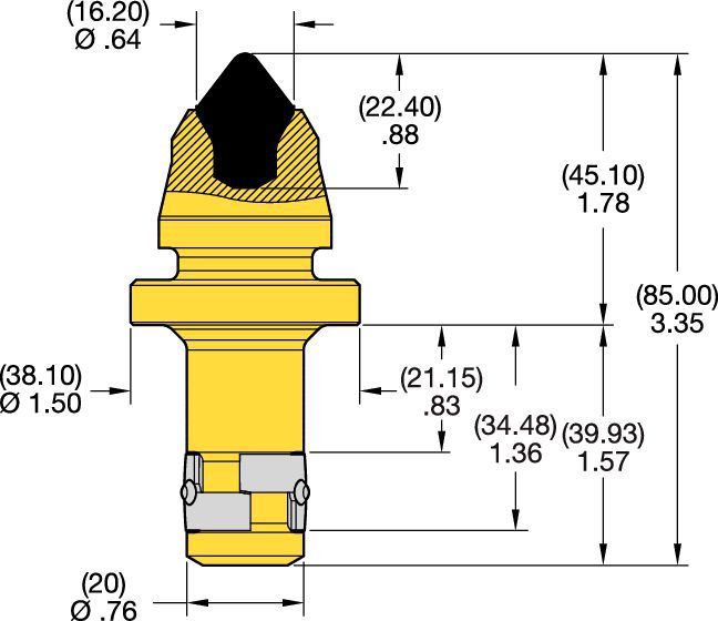 20mm Shank Conicals • RS and C Series