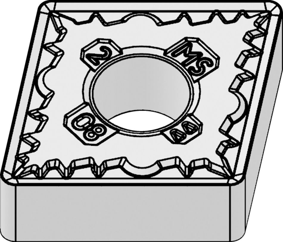 CNMG-MS • Semi-finition, arête vive
