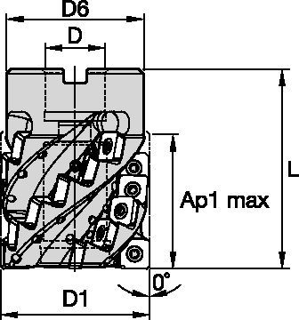 Shoulder milling cutter for multiple materials.