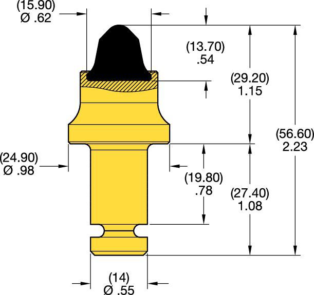 RoadRazor™ Classic • CM Series 14mm (.56") Shank