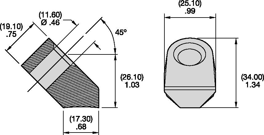 Bloc pour queue 11mm–14mm