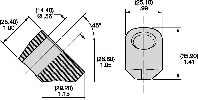 11mm–14mm 刀柄截齿座装置