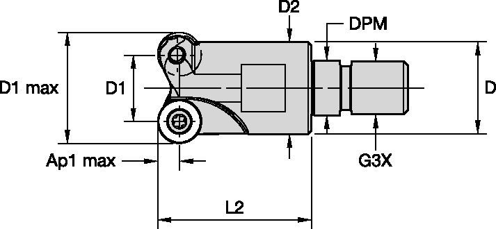 Copy/Contour Milling Cutter