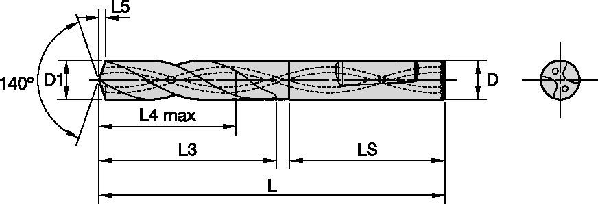 GOdrill™ • Gamme étendue de matériaux • Arrosage central