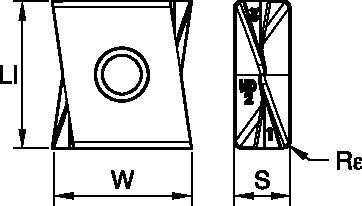 MEGA 15°/60°/90° • Heavy-Duty Face Milling Indexable Inserts