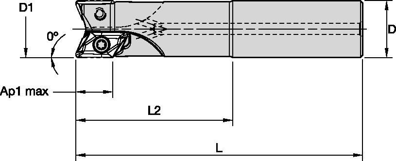 VHSC - Cylindrical End Mills - Inch 6425426 - WIDIA