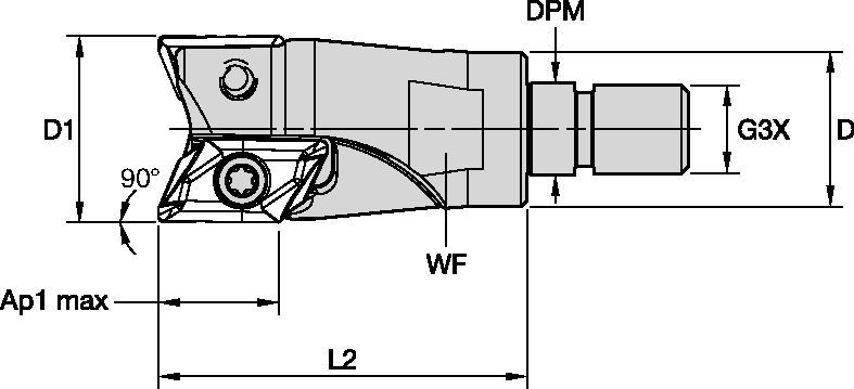 Profiling/Pocketing Milling Cutter • Aluminum