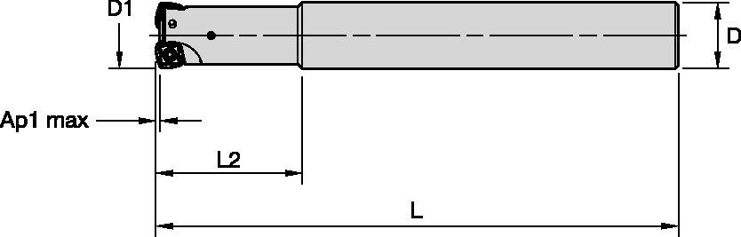 7793VXO12 Cylindrical Shank • Stellram • Metric