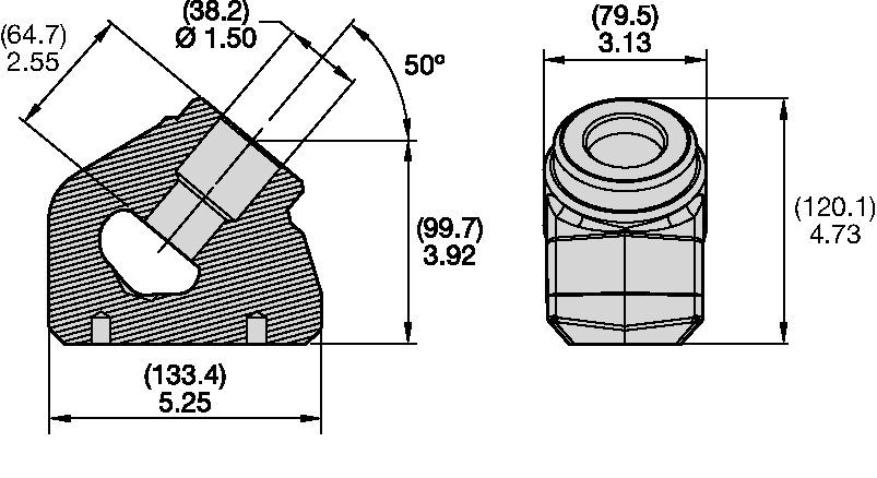 Haltersysteme mit 38/30 mm abgesetztem Schaft