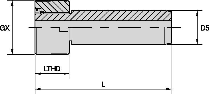 Llave de unidad de suministro de refrigeración HSK