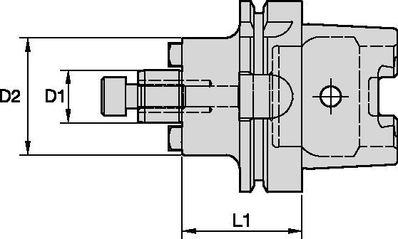 Shell Mill Adapters with Through Coolant