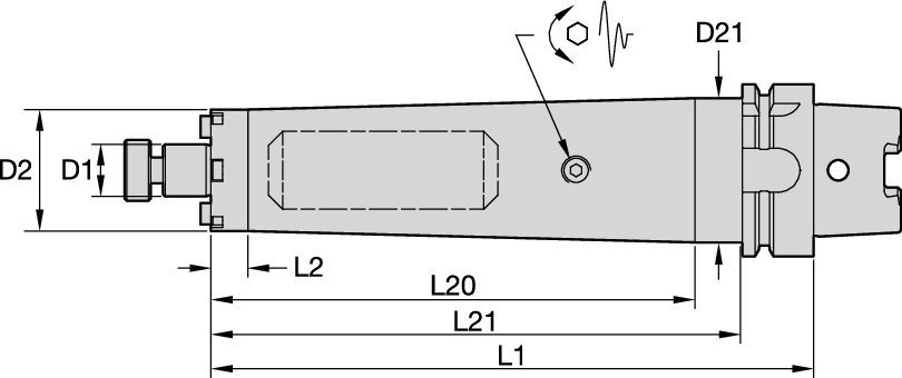 Tunable Shell Mill Adapters with Through Coolant • Inch