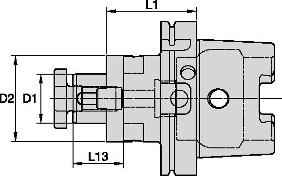 HSK Shank Tools Combi Shell Mill Adapters