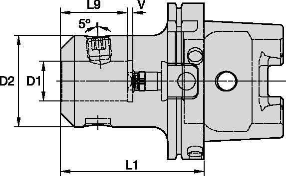 HSK100A - HSK125A Shank Tools Whistle Notch™ Adapters