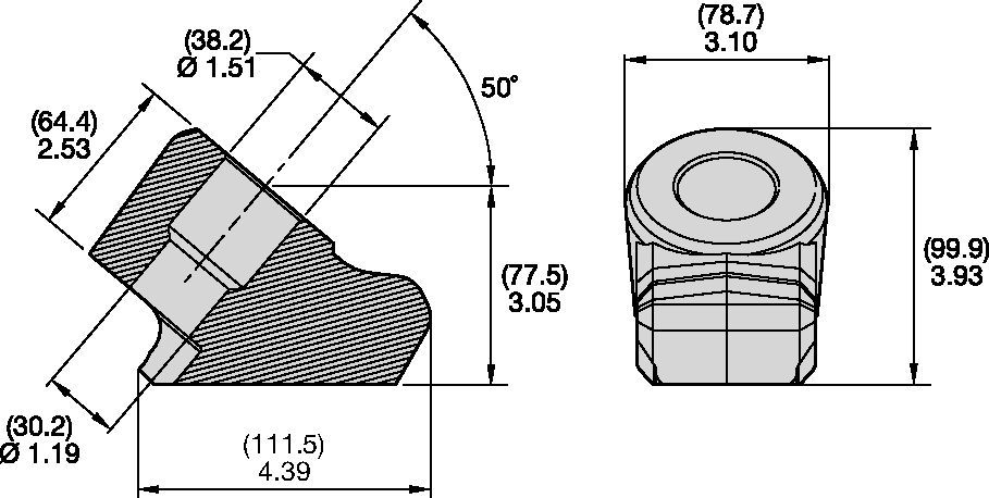 Haltersysteme mit 38/30 mm abgesetztem Schaft