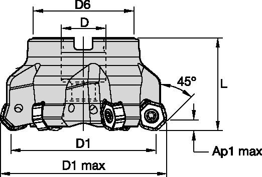 M1200 Mini - Shell Mills 3954505 - WIDIA