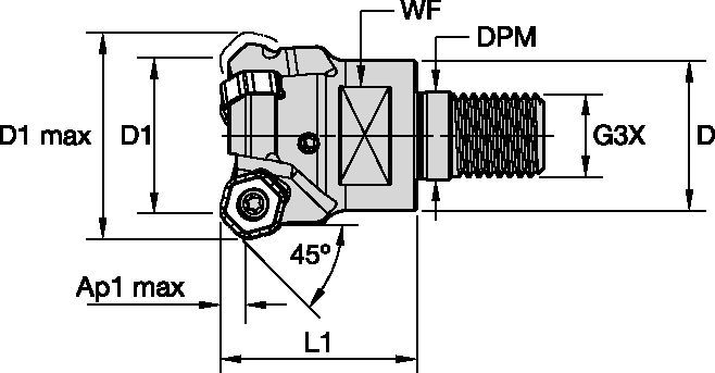 Victory™ M1200 Mini - Screw-On 3953905 - WIDIA