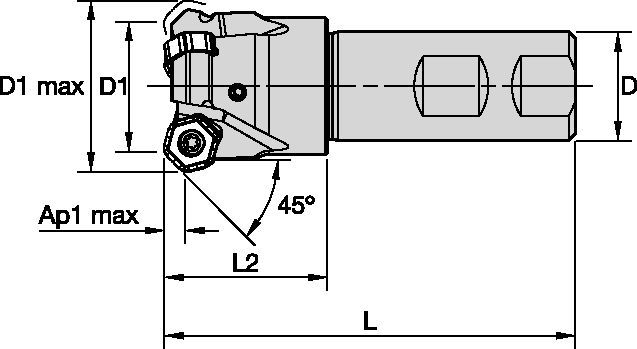 M1200 Mini - Weldon® Shank 3953894 - WIDIA