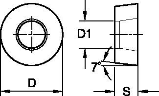 Victory™ RCMX1204M0 Insert 2563694 - Widia