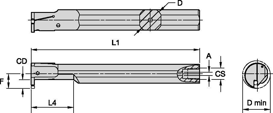 Beyond™ Evolution™ • Integral Boring Bar • Through Coolant • Inch