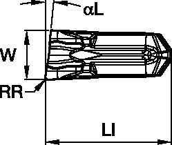 Cut-Off Inserts • F Precision Ground • Inch