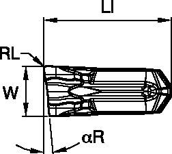 Abstech-Wendeschneidplatten • F Präzisionsgeschliffen • Zoll