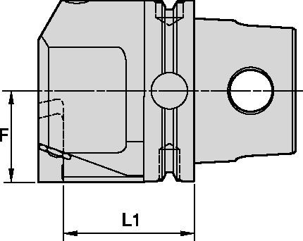 Beyond™ Evolution™ KM50KGMER50 Toolholder Adapter 1599829 - Kennametal