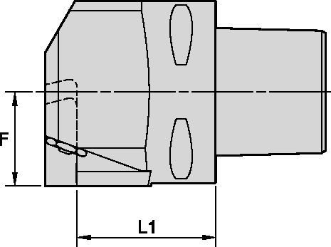 BEYOND™ EVOLUTION™ • MODULAR CUTTING UNIT • PSC • 90° • THROUGH COOLANT