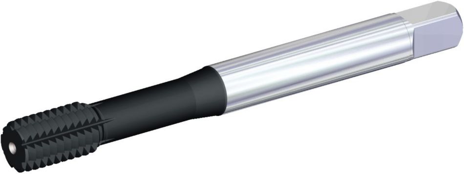 T625 • DIN Length ANSI Shank • Form C Semi-Bottoming Entry Taper • Through Coolant • Metric