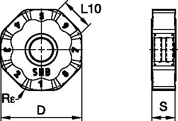 Mill 16™ - Carbide Insert - ONGX-HB - Heavy Machining 6001245 - Kennametal